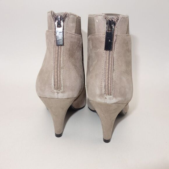 NEW BANDOLINO Bari Beige Elastic Comfort Pointy Toe Kitten Heel Zip Women's 7.5 - Picture 7 of 8